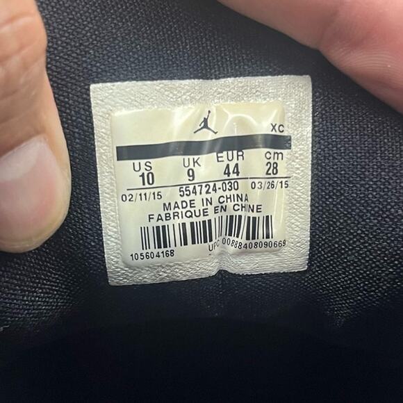 Nike Air Jordan 1 Mid Triple Black Shoes Sneakers Men’s Size 10 USED - Picture 7 of 8